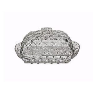 Масленка стеклянная с крышкой, стеклянная TB019A