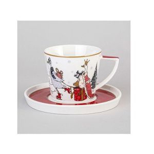 Чайная пара 250мл, FAMILY CHRISTMAS, фрф, LEFARD, п/уп