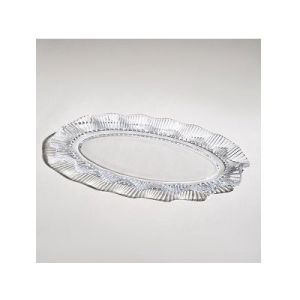 Блюдо сервировочное 25,5*16,5см CRYSTAL PEARL стекло п/упак