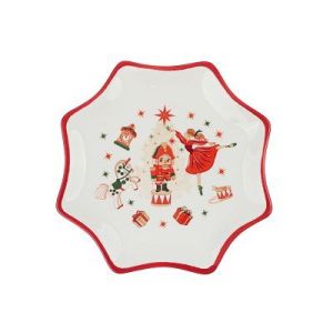 Блюдо в форме звезды, 20х20х2см, керамика Щелкунчик MILLIMI