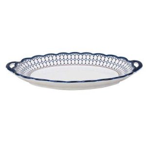 Блюдо 31см овальное c ручками, керам Rashel