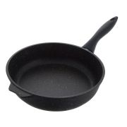 Сковорода 18см.h6.5 АП гранит black, несъёмная бакелитовая ручка