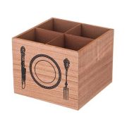 Подставка для столовых приборов 15*15*12см, VINTAGE HOME,МДФ