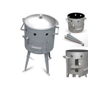 Печь для казана 4,5л (сталь 2мм, d-265мм, h топки-395мм, h-550мм, вес 8,5кг)