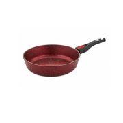 Сковорода 28см литая АП индукция, съём. ручка (цвет: красный)