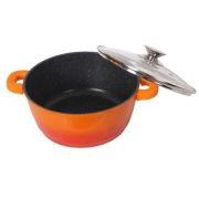 Кастрюля 5,8л, 28см, мрамор. покр.,индукция BH - 7328МRВ-OR