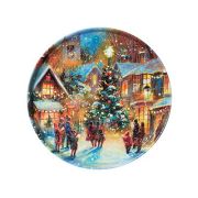 Поднос сервировочный НОВЫЙ ГОД 33*2,1см AGNESS