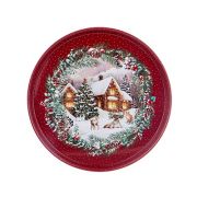 Поднос сервировочный НОВЫЙ ГОД 33*2,1см AGNESS