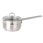 Ковш 1л из нержавеющей стали со стекл. кр., 14х7,5 см ГРЕТТА R-10/10