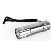 Фонарь ручной UF5LED (3xR03) 5св/д (16lm), Ultraflash металлик/алюминий, ремешок