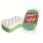 Губка для тела (мочалка) с массажным слоем (бабочка) 16,4*9,3*5см 011030-ШК0488 YORK