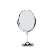 Зеркало 2-х стор.металл настольное 13,5*17 см на ножке овал Baizheng BZ-JF-17802