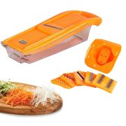 Овощерезка 6 ножей для резки (плододержатель, контейнер) оранжевый №1 Либра ЛБ-119 (136600)