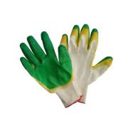 Перчатки х/б с двойн. латекс. покр. (полуоблив) 45гр, 5пар/уп, цена за пару, 70114 Сибшнур