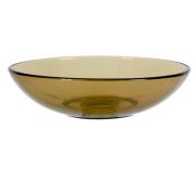 Тарелка 19см глубокая стекло суповая BASILICO дымка 62070