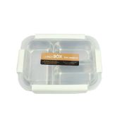 Ланч-бокс 3 отделения, нерж, 20,5*14*7,5 см микс Baizheng арт. 8208