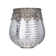 Подсвечник 10*10*10см ИЗМИР стекло, металл