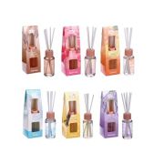 Ароматизатор диффузор с палочками 35 мл, 6аром (бабл гам,ваниль,океан,лаванда,цитрус,корица)