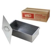 Коптильня 2-х ярус. малая (420х270х175, сталь 0,8 мм) с поддоном 409373