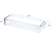 Органайзер для холодильника 10х30х5см с крышкой   Прозрачный М 1584
