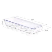 Контейнер для яиц 30*10*7,5см для холодильника с крышкой   Прозрачный