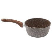 Ковш 1,5л а/п литой с индукционным дном, d=18 см, цвет: коричневый гранит R-106/18