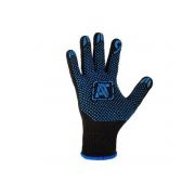 Перчатки х/б с ПВХ Люкс, 50гр, черные (р.9) 10 класс, 10пар/уп, цена за пару, 303/9 АлТекс/Сибшнур