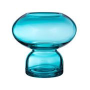 Ваза D'ARTE  BLUE 15*15*13.5см стекло Bronco