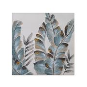 Картина 60*60*3см ЛИСТЬЯ ПАПОРОТНИКА холст, дерево