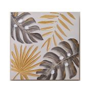 Картина 60*60*3см ЗОЛОТАЯ МОНСТЕРА холст/дерево