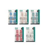 Крючки самоклеящиеся на блистере, 6шт, 5 цветов, WF-104