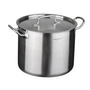 Кастрюля 15л (d30см, h22см) ТРС ОБЩЕПИТ-ШЕФ металл.кр.(толщина стенок 0,6мм) КТ-ОБ-15