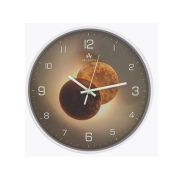 Часы настенные 300x300x45мм, пластик, круг