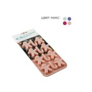 Форма для выпечки 21*10,5*1,2см силиконовая ЧЕЛОВЕЧКИ 12 ячеек карт/подвес КТ-S-361
