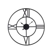 Часы настенные 560х560х40мм, кварцевые, черный, циферблат