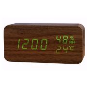 Будильник сетевой 150x70x42мм, часы 220В зел.цифры + +USB кабель