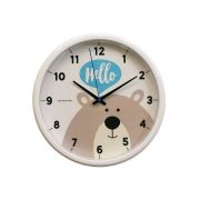 Часы настенные 225х225х40мм, кварцевые, черный, циферблат