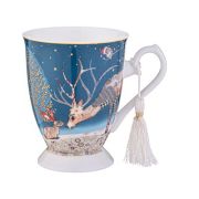 Кружка 320мл ОЛЕНЬ фрф CHRISTMAS LEFARD подар.упак