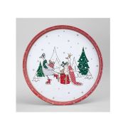 Поднос сервировочный 33*2,1см FAMILY CHRISTMAS