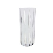 Ваза 30см CILINDRO HILARY SILVER-WHITE Италия
