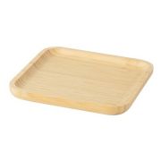 Тарелка квадратная 17,5*17,5*1,5см БАМБУК СЕРВИРОВКА КТ-СТР-КВ-113