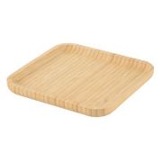 Тарелка квадратная 20,5*20,5*1,5см БАМБУК СЕРВИРОВКА КТ-СТР-КВ-114