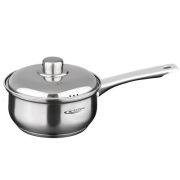 Ковш 1,8л с крышкой ГРЕТТА-МК d-16 металл.кр. индукц. дно КТ04-D-К