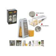 Терка нерж сталь 21,5 см двухгранная пласт ручка контейнер Idea Mallony 103340