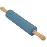 Скалка 310(175)х43мм силикон/дерево, крутящиеся ручки Linea Silicone 93-SI-CU-15.5