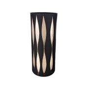Ваза 30см CILINDRO HILARY GOLD BLACK, стекло