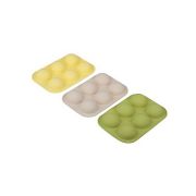 Форма для выпечки 6 ячеек, 19,5х13см  Полусфера/Моти, силикон, 3 цвета, VETTA