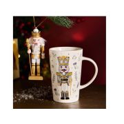 Кружка 385мл фрф с елочной игрушкой дер.ЩЕЛКУНЧИК Lefard