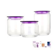 Набор банок для продуктов ПЛАНО 3шт (0.5л. 0.75л. 1л) N3453 LUMINARC