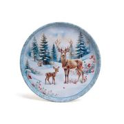 Поднос сервировочный ЗИМНЯЯ СКАЗКА 33*2,1см AGNESS
